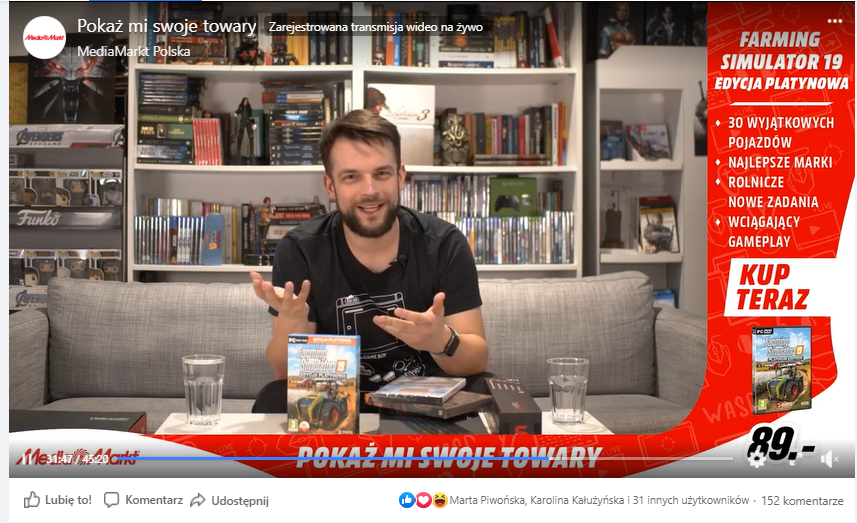 Z Facebook Live na zakupy w MediaMarkt